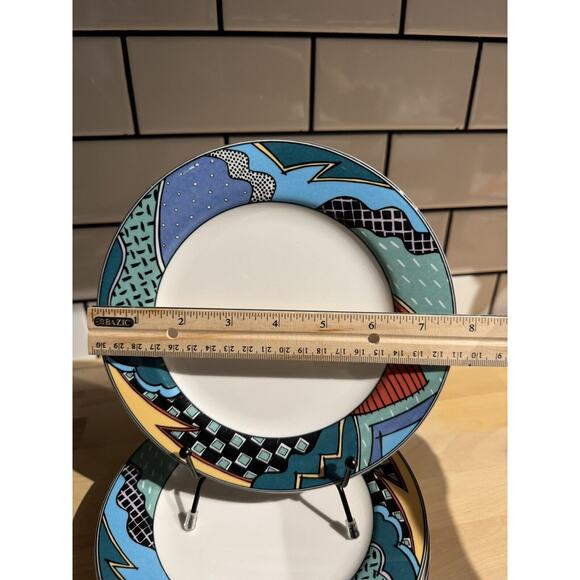 Christopher Stuart HK 100 Rave Service For 6 Post Modern Design Vintage EUC - Picture 7 of 11